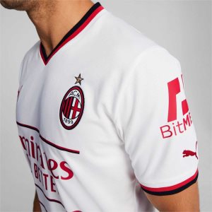 Puma A.C. Milan Away 22/23 Replica Jersey Herren Weiß Rot | WQEFVCA-29