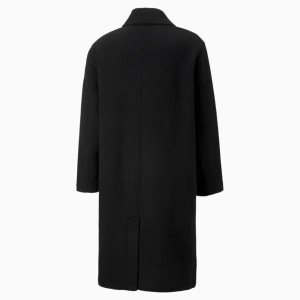 Puma Ami Wolle Coat Oberbekleidung Herren Schwarz | IENWYAU-08