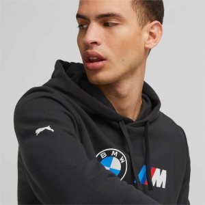 Puma Bmw M Motorsport Ess Ft Hoodie Sweatshirts Herren Schwarz | LERVPZN-65