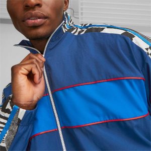 Puma Bmw M Motorsport Statement Jacket Oberbekleidung Herren Blau | YFJNTSI-68