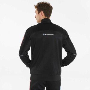 Puma Bmw M Motorsport T7 Track Jacket Oberbekleidung Herren Schwarz | MKDPYRG-19