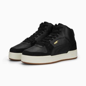 Puma Ca Pro Mid Sneakers Damen Schwarz Weiß | WKHBSCI-03