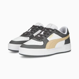Puma Ca Pro Sneakers Damen Weiß Dunkelgrau | KLSZMYE-02