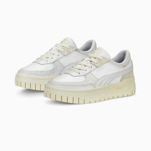 Puma Cali Dream Thrifted Sneakers Damen Weiß Weiß | PHFQSIE-94