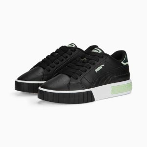 Puma Cali Star Glitter Sneakers Damen Schwarz Weiß Hellmintfarben | YPVQIXT-74