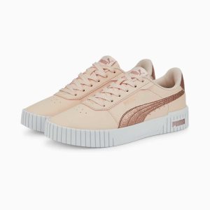 Puma Carina 2.0 Distressed Sneakers Damen Rosa Rosa Gold | FKQLYHG-57