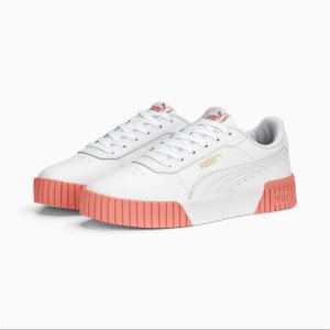 Puma Carina 2.0 Sneakers Damen Weiß Blumen Gold | FWPMSAV-54