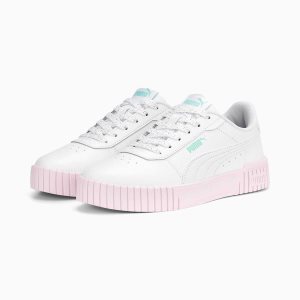 Puma Carina 2.0 Yummy Sneakers Damen Weiß Mintfarben Rosa | DZEHXIC-63