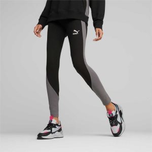 Puma Classics Block Leggings Damen Schwarz | DCMAVRE-13