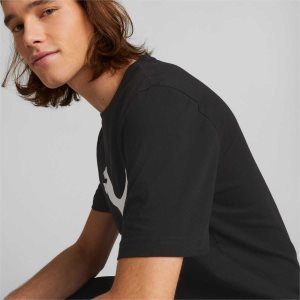 Puma Classics Logo Tee Oberteile Herren Schwarz | UBOGPRQ-19