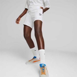 Puma Classics Pintuck Shorts Leggings Damen Weiß | OSTENKB-38