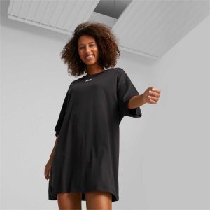Puma Classics Tee Kleider Röcke Damen Schwarz | EGQHXUI-09