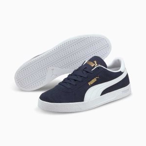 Puma Club Sneakers Damen Navy Weiß Gold | WGAPFJO-25