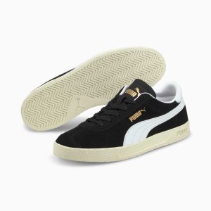 Puma Club Sneakers Damen Schwarz Weiß Gold Weiß | ALWCTQU-54
