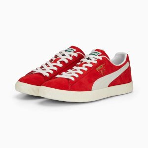 Puma Clyde Og Sneakers Damen Rot Weiß | TRQKMIX-18
