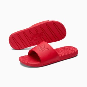 Puma Cool Cat 2.0 Slides Sandalen Damen Rot Rot | TMAUOJW-98