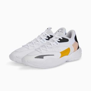 Puma Court Rider 2.0 Basketballschuhe Herren Weiß Gelb | LSUAIJQ-13