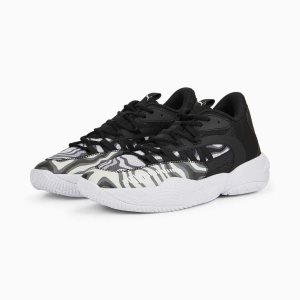 Puma Court Rider 2.0 Lava Basketballschuhe Damen Schwarz | RAGIBFT-47