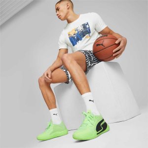 Puma Court Rider Chaos Basketballschuhe Herren Hellgrün Schwarz | KQSIAVT-39