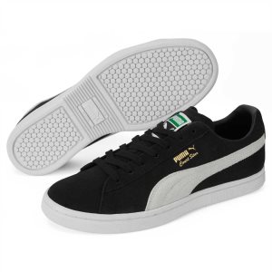 Puma Court Star Suede Sneakers Damen Schwarz Weiß Gold | PZJRCNK-45