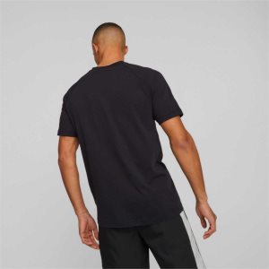 Puma Dyna-mix Graphic Tee Oberteile Herren Schwarz | VXCKGBT-53