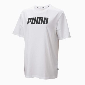 Puma Ess Boyfriend Tee Sport Bh Damen Weiß | PFHLXTQ-12