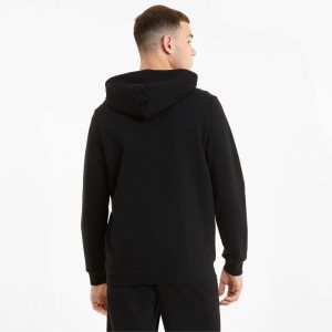 Puma Essentials Big Logo Full-zip Hoodie Sweatshirts Herren Schwarz | JHMRITB-17