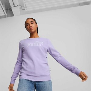 Puma Essentials+ Crew Neck Sweatshirts Damen Lila | EWNFMOX-01