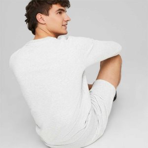 Puma Essentials+ Crew Neck Sweatshirts Herren Hellgrau | WQZBPNF-28