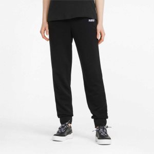 Puma Essentials+ Embroidery Hose Damen Schwarz | RXTCBUS-37