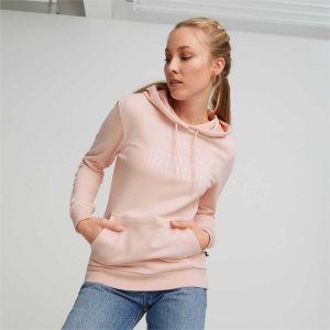 Puma Essentials+ Hoodie Sweatshirts Damen Rosa | RAYUIPL-83