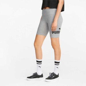 Puma Essentials Logo Kurzes Leggings Damen Hellgrau | LHPNOUR-45