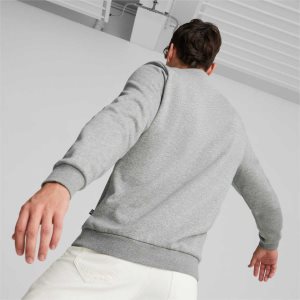 Puma Essentials+ Logo Lab Crew Neck Sweatshirts Herren Grau | BUOJTYC-64