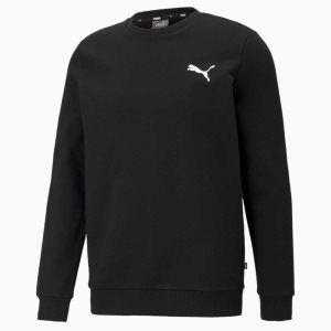 Puma Essentials Small Logo Crew Neck Sweatshirts Herren Schwarz | AWIOYLG-13