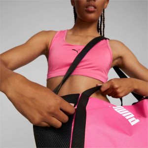 Puma Essentials Sport Barrel Taschen & Rucksack Damen Rosa | YEXOHAC-13