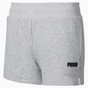 Puma Essentials Sweat Kurze Hose Damen Hellgrau | MORHILC-01