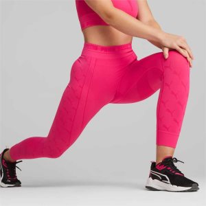 Puma Evoknit 7/8 Leggings Damen Lila Grau | SHFVLIC-76
