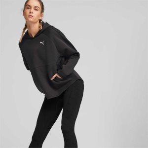 Puma Evostripe Hoodie Sweatshirts Damen Schwarz | EAYSOMH-61