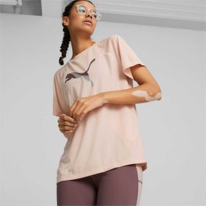 Puma Evostripe Tee Sport Bh Damen Rosa | XSTUZFA-25