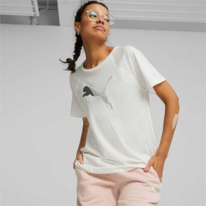 Puma Evostripe Tee Sport Bh Damen Weiß | FEKDTNQ-72