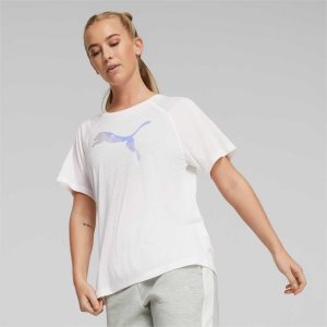 Puma Evostripe Tee Sport Bh Damen Weiß | TCBARQW-58