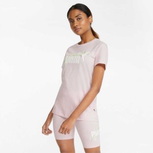 Puma Floral Vibes Graphic Tee Sport Bh Damen Rosa | XQWKZBR-87