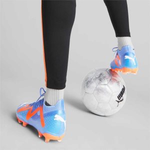 Puma Future Match Fg/Ag Fußballschuhe Damen Blau Weiß Orange | AUJKSHN-43