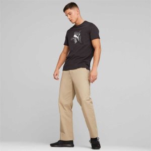 Puma Graphics Reflective Tee Oberteile Herren Schwarz | JRKHLCB-27
