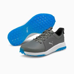 Puma Grip Fusion Pro 3.0 Golfschuhe Herren Silber Blau | LTWIJUR-04