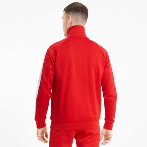 Puma Iconic T7 Track Jacket Trainingsanzug Herren Rot | FJPKCYL-69