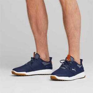 Puma Ignite Elevate Weite Golfschuhe Herren Navy Silber | HQAYSBC-82
