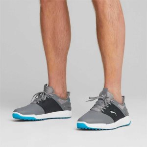 Puma Ignite Elevate Weite Golfschuhe Herren Silber | MQJFUGI-09
