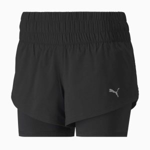 Puma Last Lap 2-in-1 Sport Kurze Hose Damen Schwarz | MVORBJC-38