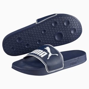 Puma Leadcat Slides Sandalen Damen Navy Weiß | JXTLGUY-30